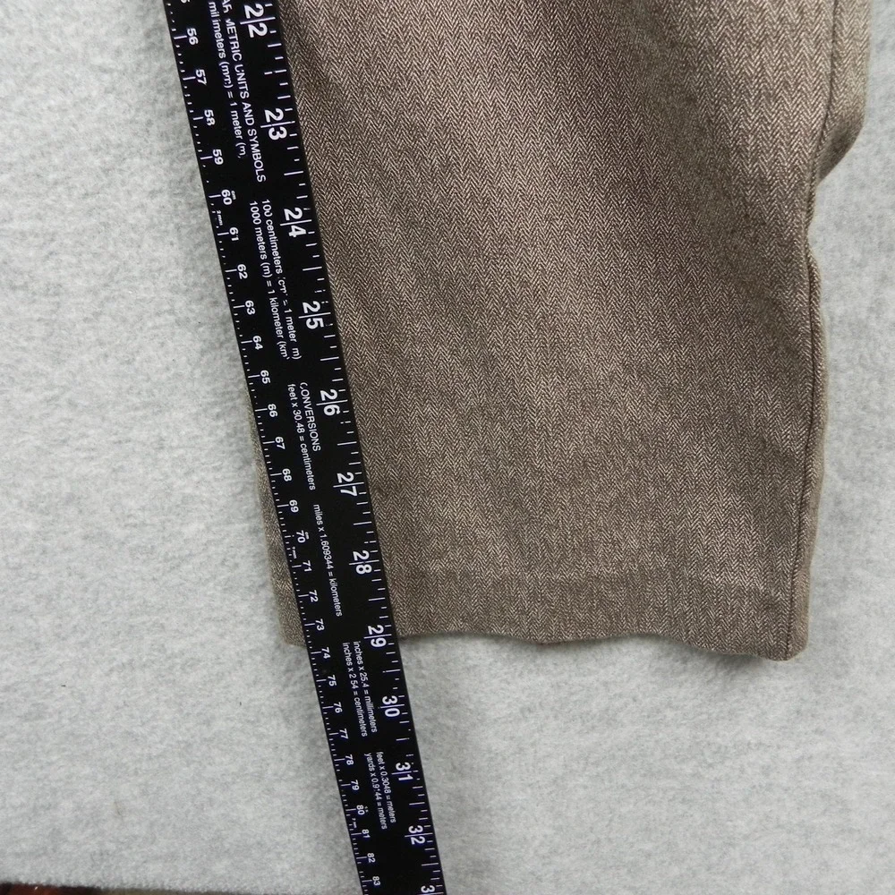 Banana Republic Pants Mens 34x29‎ Slim-Tapered Fit Dress Suit Flat Front Brown
